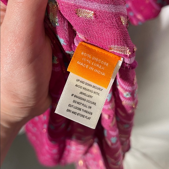 OLIPHANT WOMENS TIE BACK MAXI DRESS MAGENTA PURPLE LARGE - Picture 7 of 10